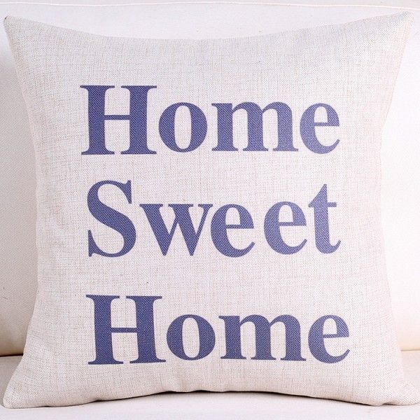 Modern simple imitation embroidery cotton hemp sea star shell conch cushion letter sofa car pillow cover wholesale 