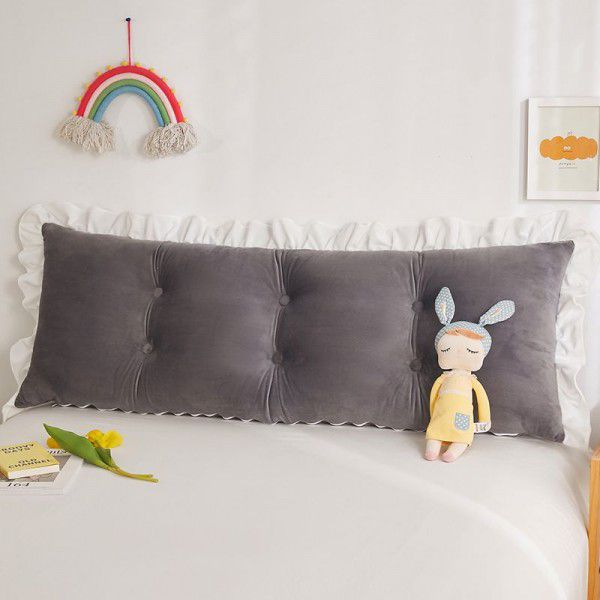 Bedhead cushion, long cushion on bed, student dormitory, princess girl heart, large backrest tatami
