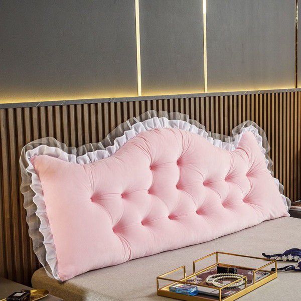 Bedhead cushion, dormitory, student bed reading cushion, princess style cushion, large backrest, mesh red Korean style cushion