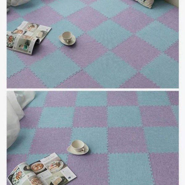 Crawling mat splicing linen foam mat household bedroom carpet baby puzzle foam mat