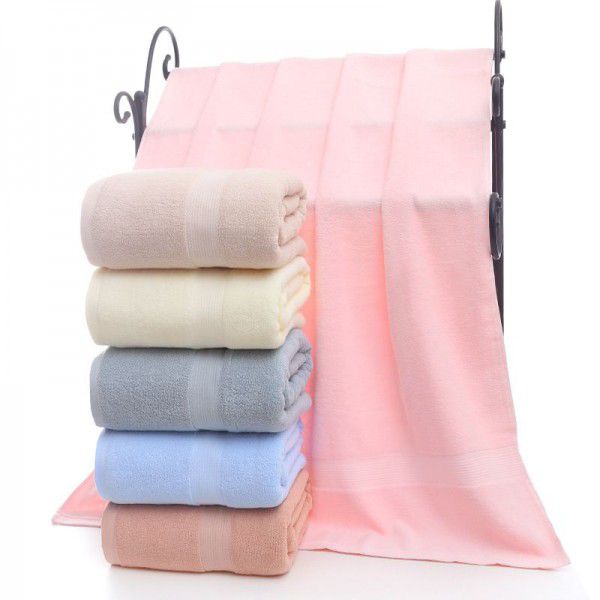 Pure plain cotton bath towel
