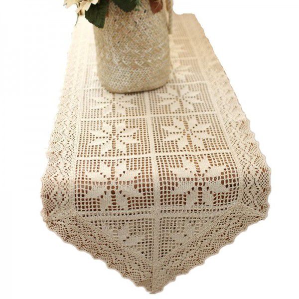American style rural retro table flags, tablecloths, decorative cotton threads, crochets, tea table cabinets, covers, towels, and artistic Sen series