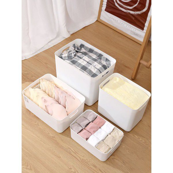 New underwear, socks storage box, plastic bra, large sorting box, with thickened cover, combination type household storage box