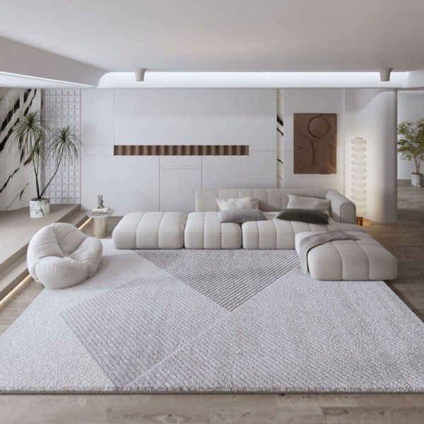 Carpet Japanese minimalist coffee table floor mat, thickened household imitation cashmere living room carpet