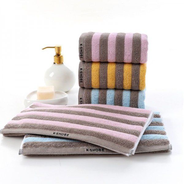 Pure cotton towel thickened and absorbent jacquard face towel supermarket