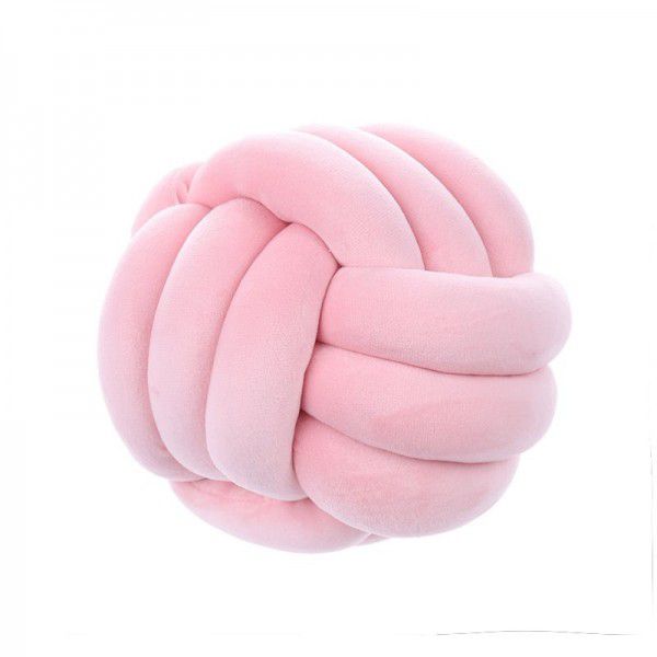 Home, living room, decoration, sofa, pillow, bedside cushion, solid color woven knotting ball hug