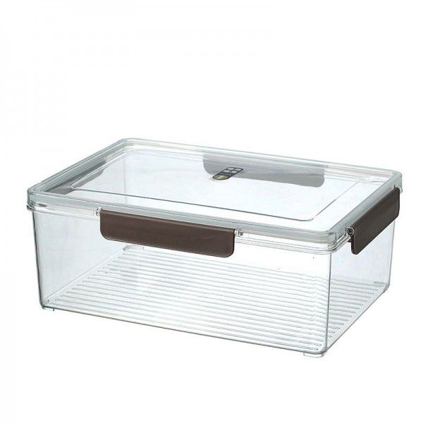 Special sealed box refrigerator can refrigerate large capacity transparent rectangular salad fruit food grade preservation box