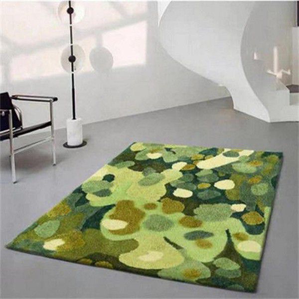 Moss carpet, green vegetation, moss, bedroom, bedside carpet, irregular room, living room, non slip plush carpet