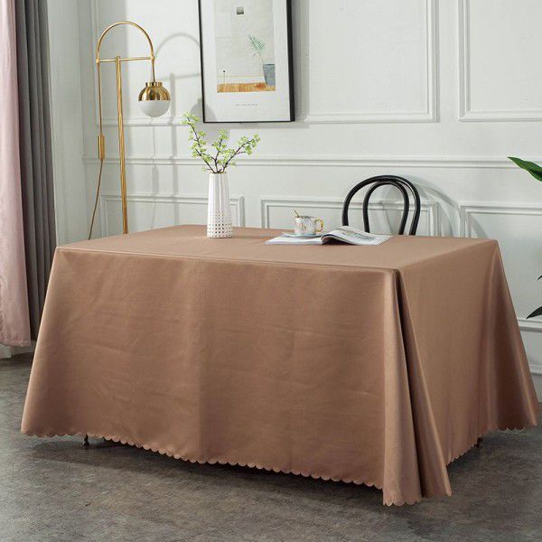 Fabric Art Office Restaurant Hotel Table Cloth Rectangular Exhibition Table Cloth