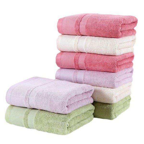 Plain bamboo fiber mesh bath towel in stock