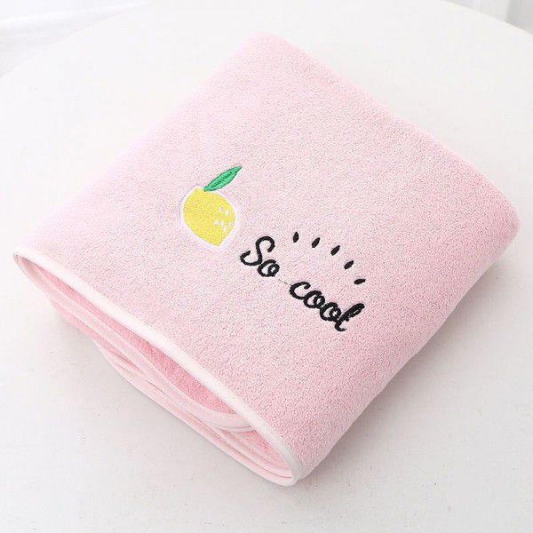 Bath towel thickened, household absorbent, quick drying, non hair shedding towel can be worn, wrapped in bath towel, large size adult baby bath towel