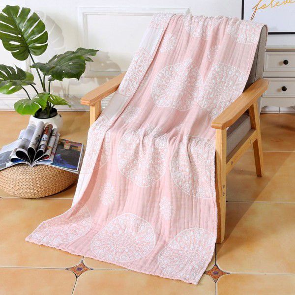 Pure cotton four layer gauze bath towel for women and adults, soft and absorbent bath towel that does not shed hair and dries quickly