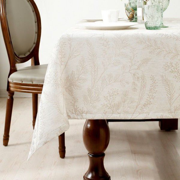 Oil resistant tablecloth, fabric art, dining table cloth, light luxury rectangular shape
