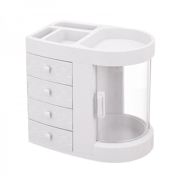 Desktop drawer style acrylic cosmetics storage box, dressing table, skincare products storage rack, household products