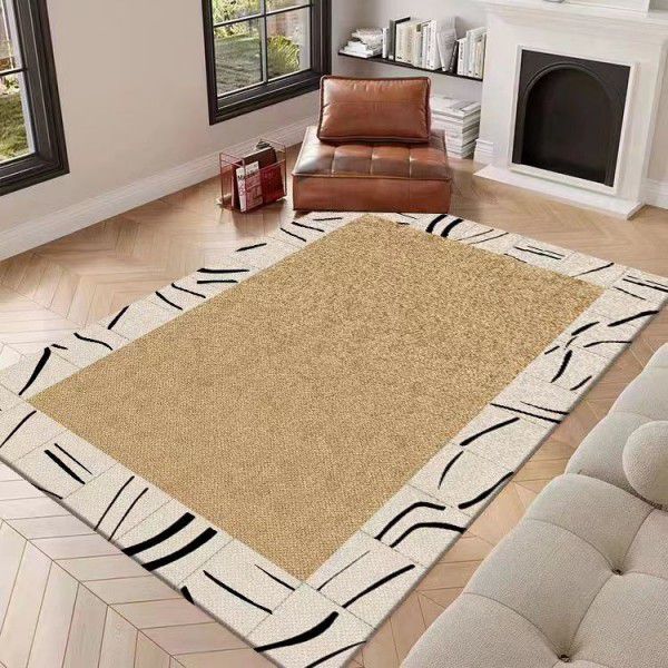 Carpets are light and luxurious, high-end sofas, coffee tables, carpets, living rooms, large carpets, household bedrooms, fully covered with dirt, and large area floor mats