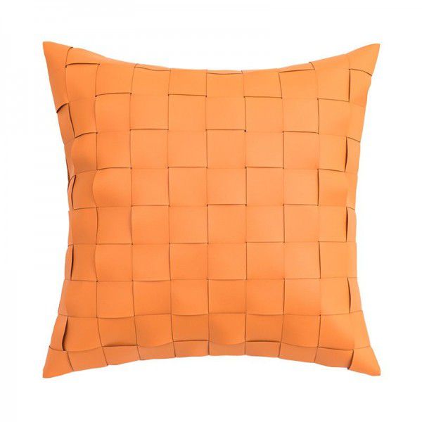 Weaving pillows, leather cushions, living room sofas, chairs, waist cushions, homestay sample rooms, pillows, pillowcase combinations