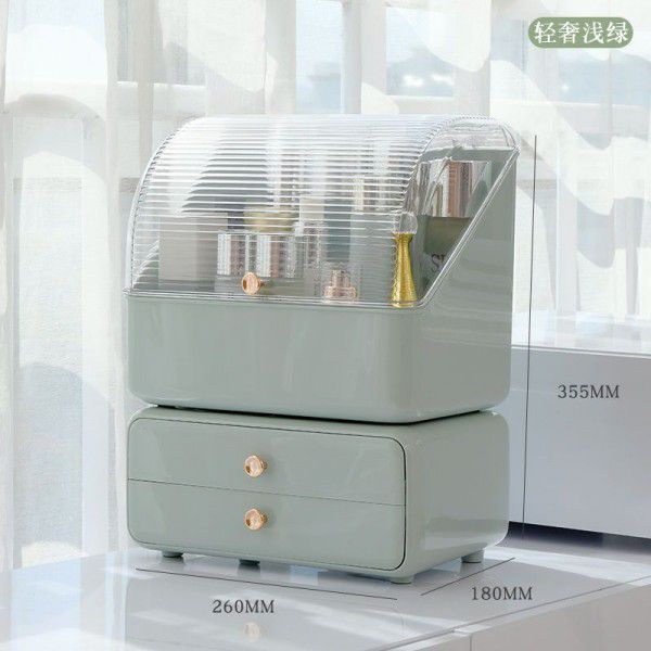 Cosmetics storage box creative light luxury skincare products storage rack desktop large capacity storage cabinet