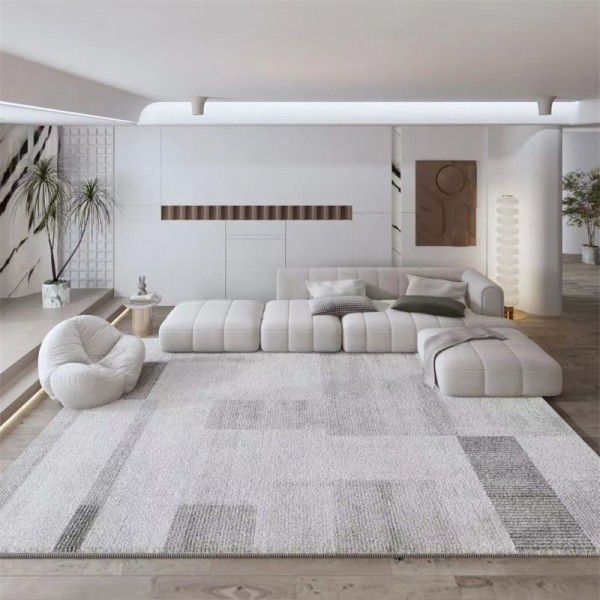 Carpet Japanese minimalist coffee table floor mat, thickened household imitation cashmere living room carpet