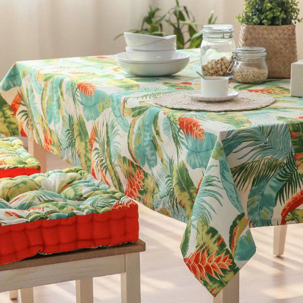American style rural tablecloth thickened fabric art rectangular tea table cloth round tablecloth living room cover