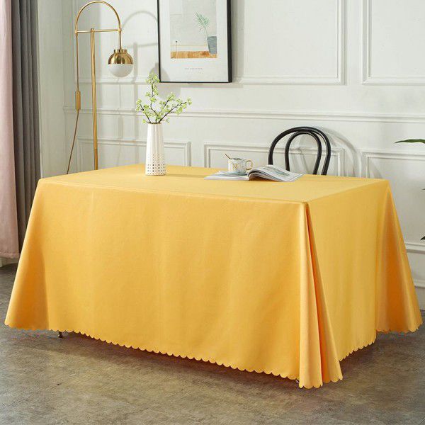 Fabric Art Office Restaurant Hotel Table Cloth Rectangular Exhibition Table Cloth
