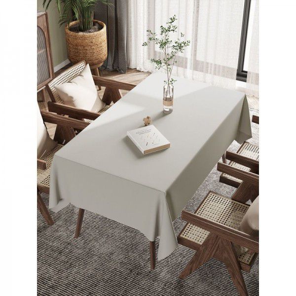 Table cloth white wash free dining table style rectangular tea table cloth