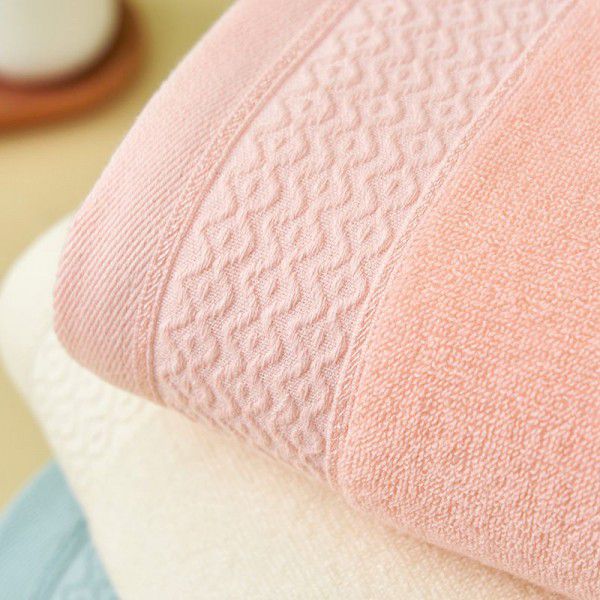 Bath towel, pure cotton, household men's and women's bath towel, absorbent hotel gift, all cotton bath towel