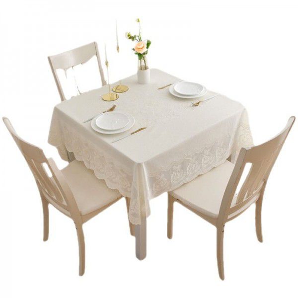 Table cloth waterproof, oil resistant, and washable square table cloth square PVC lace gold table cloth square table cloth plastic