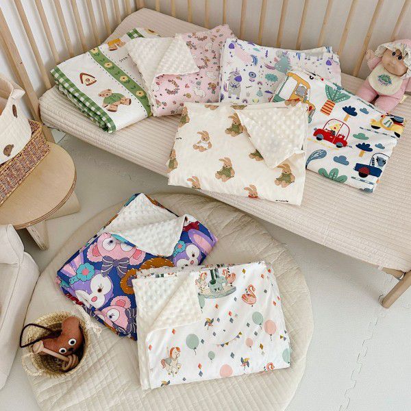 Baby Cotton Bean Blanket Baby Cover Blanket Baby Cotton Summer Air Conditioning Blanket Comfort Blanket