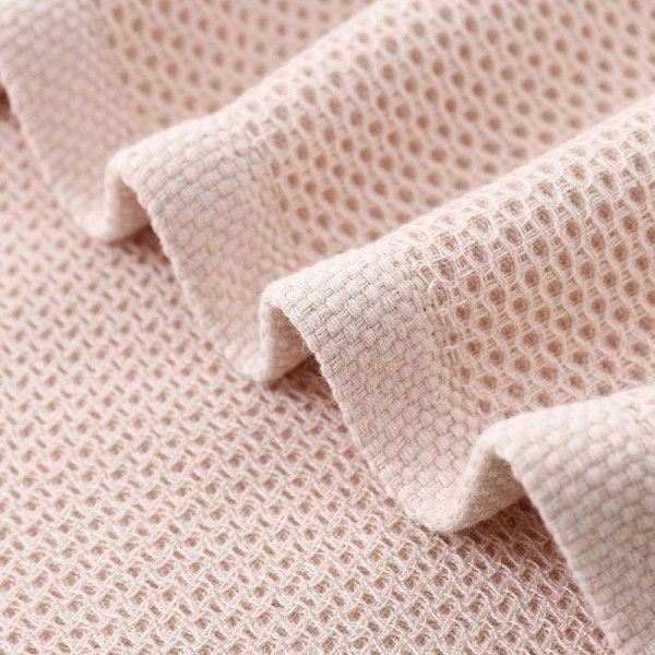 Pure cotton bath towel, cotton waffle pattern, simple and thickened bath towel, honeycomb mesh, absorbent large bath towel
