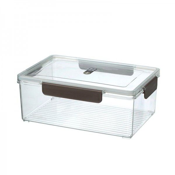 Special sealed box refrigerator can refrigerate large capacity transparent rectangular salad fruit food grade preservation box