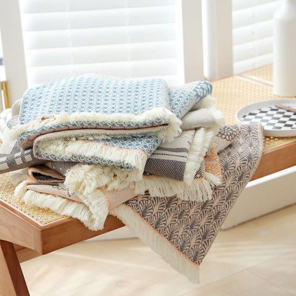 Cotton gauze sofa towel sofa cushion multi person sofa cover cloth blanket