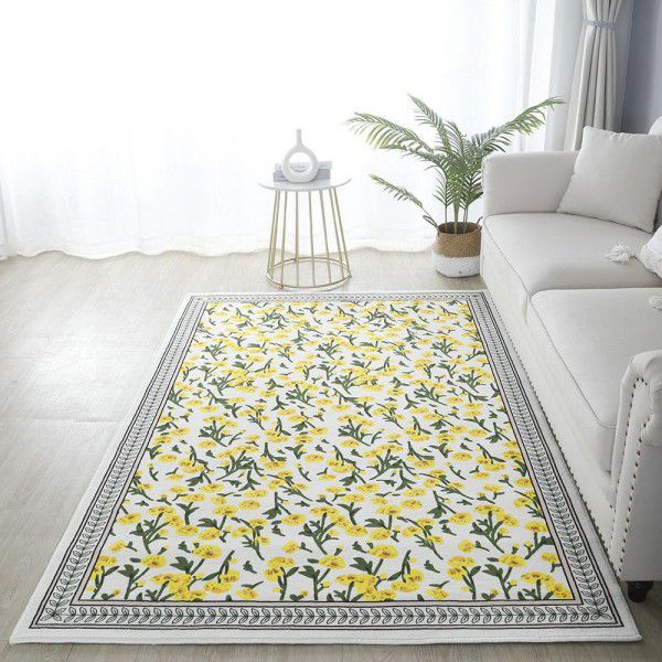 Light Luxury Four Seasons Universal Water Absorbent, Anti slip, Thickened Imitation Cashmere Carpet, Durable and Dirty Living Room Carpet for Home Use