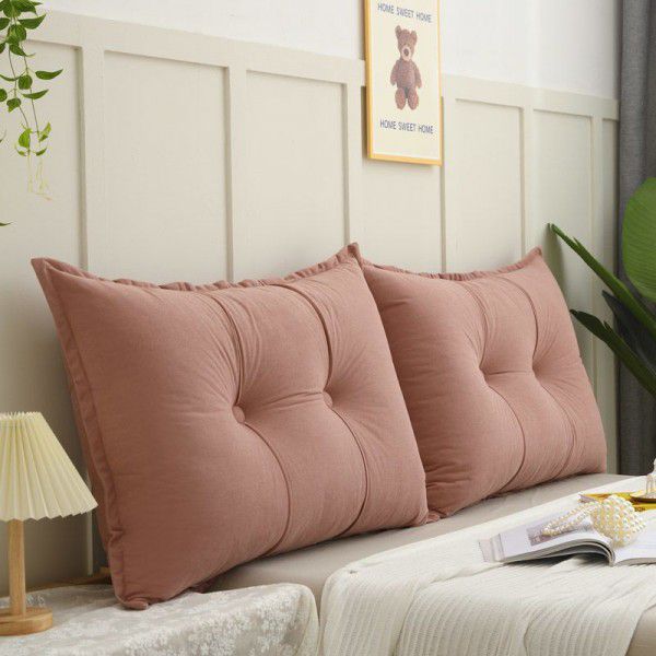 Backrest pillow, light luxury, bedside cushion, headboard, soft package, tatami, double sofa, pillow, waist protection