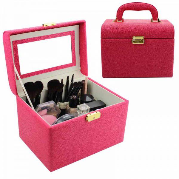 Cosmetics storage box dustproof makeup brush storage large capacity creative portable waterproof makeup box