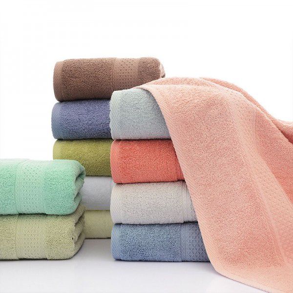 Cotton Towels New Cotton Bath Towels Plain Color Off grade Water Absorbent Hotel Towels Adult Home Bathing Towels