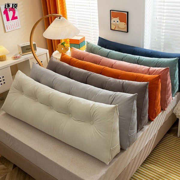 Tatami Bedroom Bedding Pillow Headboard Backrest Cushion Triangle Headrest Soft Bag Cushion Winter Plush Large Backrest