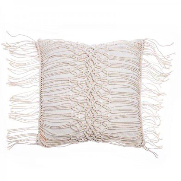 Bohemian handmade woven pillows, cushions, tassels, sofas, pillowcases, backrests, pure cotton thread homestay shooting
