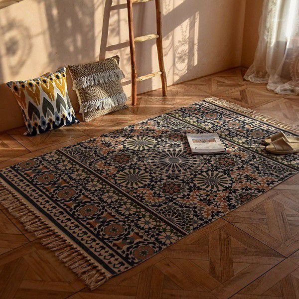Cotton and linen floor mats, living room sofas, carpets, bedroom bedside mats, long tatami mats