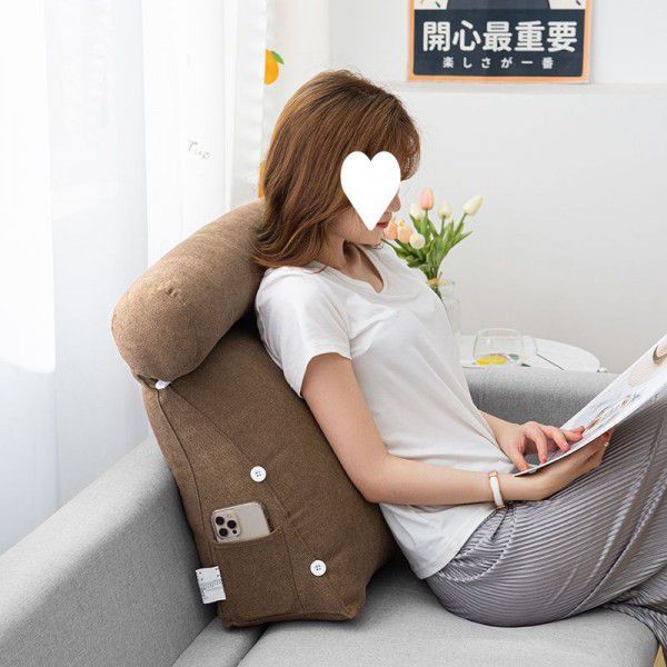 Backrest pillow, waist protection cushion, office waist pillow, sofa cushion, bedside cushion, tatami float window cushion, disassembly and cleaning