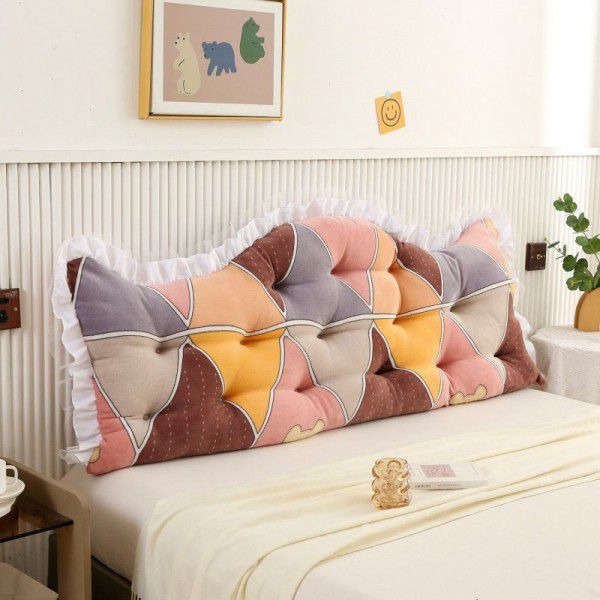 Bedhead cushion, dormitory, student bed reading cushion, princess style cushion, large backrest, mesh red Korean style cushion