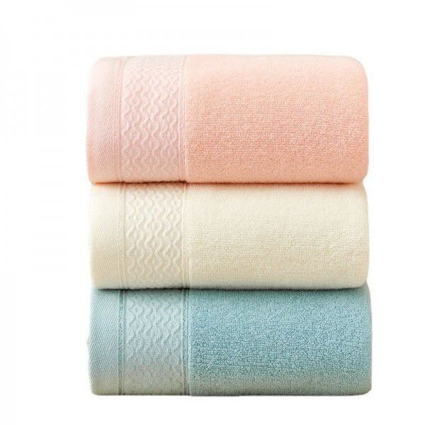 Bath towel, pure cotton, household men's and women's bath towel, absorbent hotel gift, all cotton bath towel
