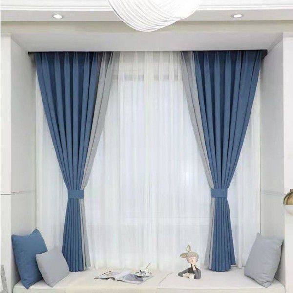 Customized curtains for door-to-door measurement in Hangzhou, simple living room, bedroom, shading, office, dream blinds, rolling blinds