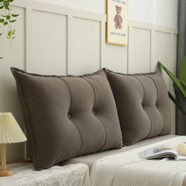 Backrest pillow, light luxury, bedside cushion, headboard, soft package, tatami, double sofa, pillow, waist protection