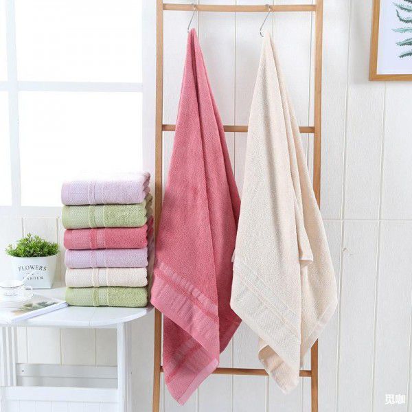 Plain bamboo fiber mesh bath towel in stock