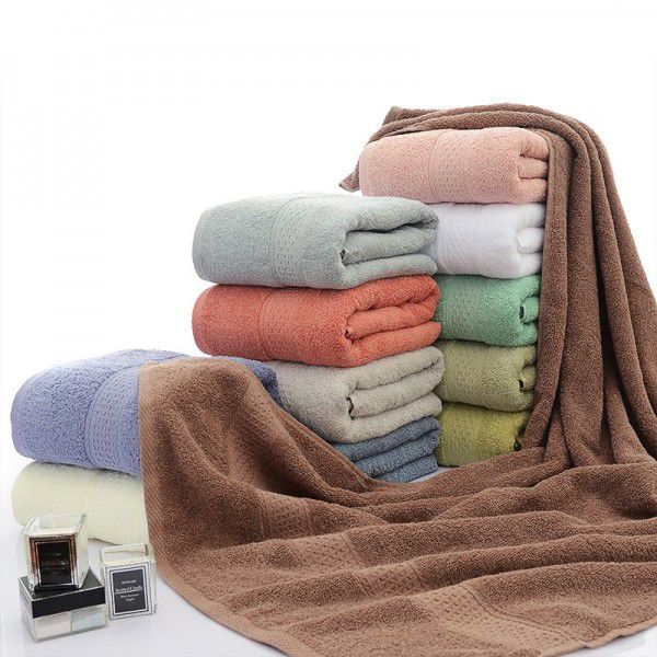 Cotton Towels New Cotton Bath Towels Plain Color Off grade Water Absorbent Hotel Towels Adult Home Bathing Towels