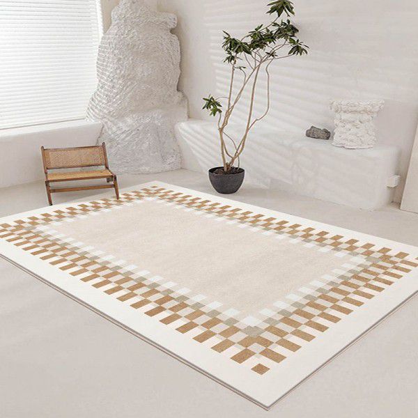 Checkerboard, grid, carpet, living room, bathroom mat, coffee table mat, floor mat, bedroom, bedside blanket, whole bed