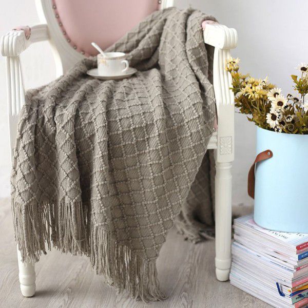 Blanket sofa air conditioning blanket knitted nap blanket blanket blanket