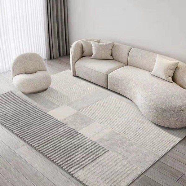 Thick Carpet Living Room Simple Modern Tea Table Carpet Gray Large Area Room Bedside Floor Mat