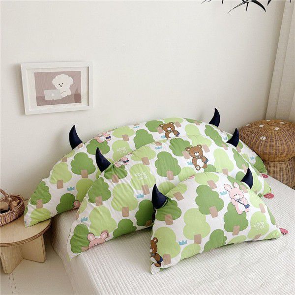 Cotton headboard, large cushion, detachable and washable bed, cotton large backrest, sofa, long cushion, bed backrest