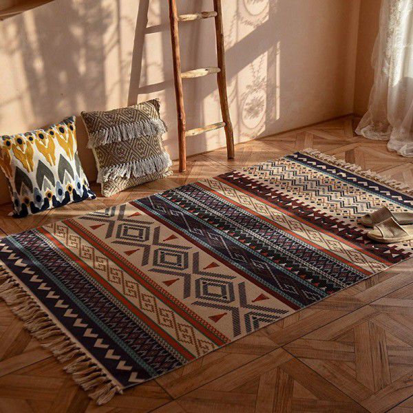 Cotton and linen floor mats, living room sofas, carpets, bedroom bedside mats, long tatami mats